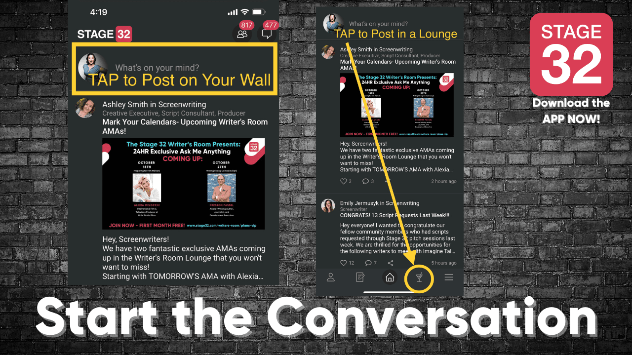 Continue The Conversation On The Stage 32 App