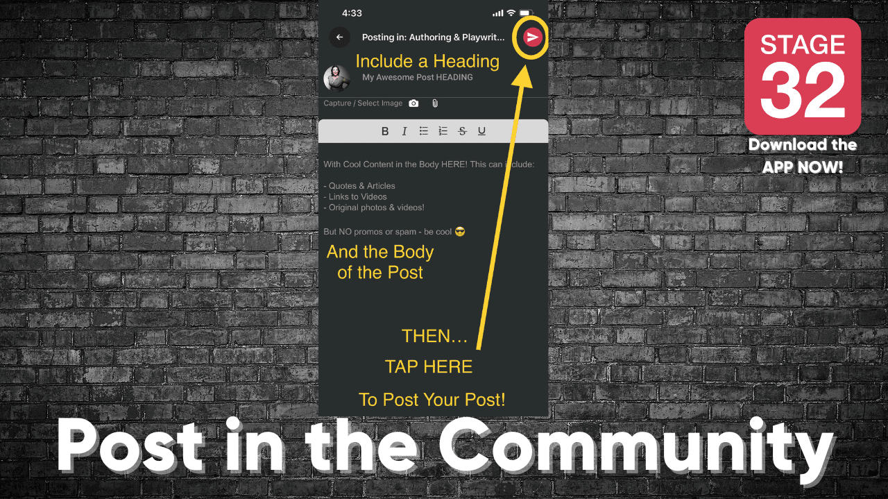 Continue The Conversation On The Stage 32 App