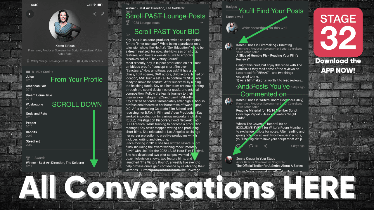Continue The Conversation On The Stage 32 App