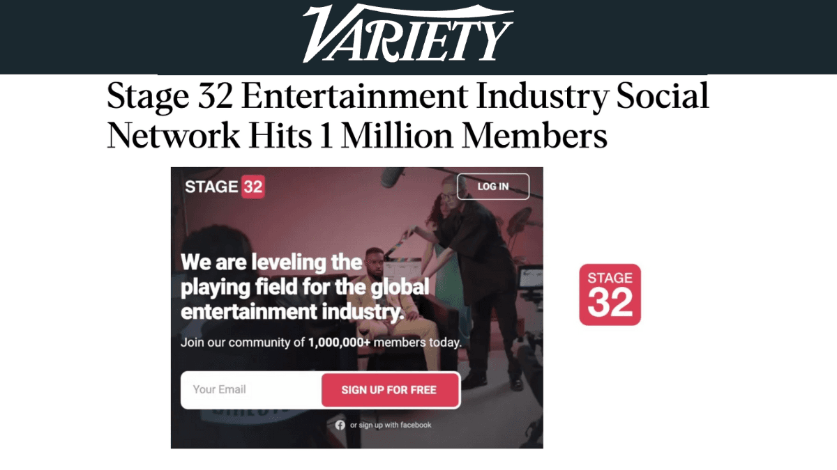 Lets Celebrate Stage 32s 1 Million Member Milestone Featured in Variety