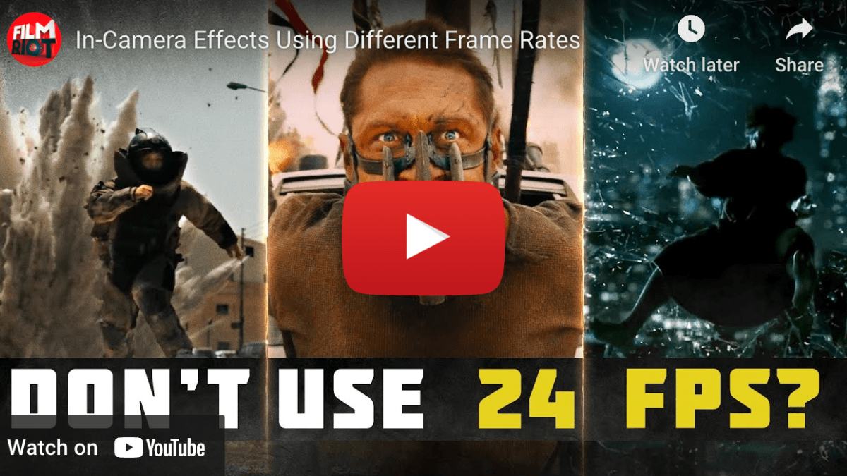 Coffee  Content InCamera Effects Using Different Frame Rates