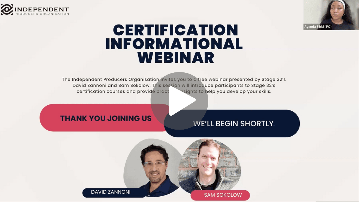 Stage 32 Welcomes The International Producers Organization in South Africa to Certification