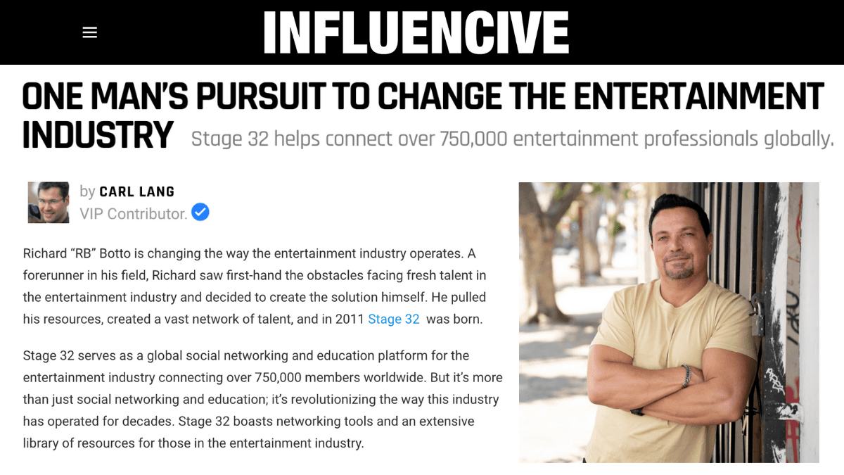 In the News One Mans Pursuit to Change the Entertainment Industry 