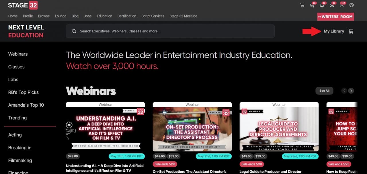 The Lowdown On Your Stage 32 Education Library