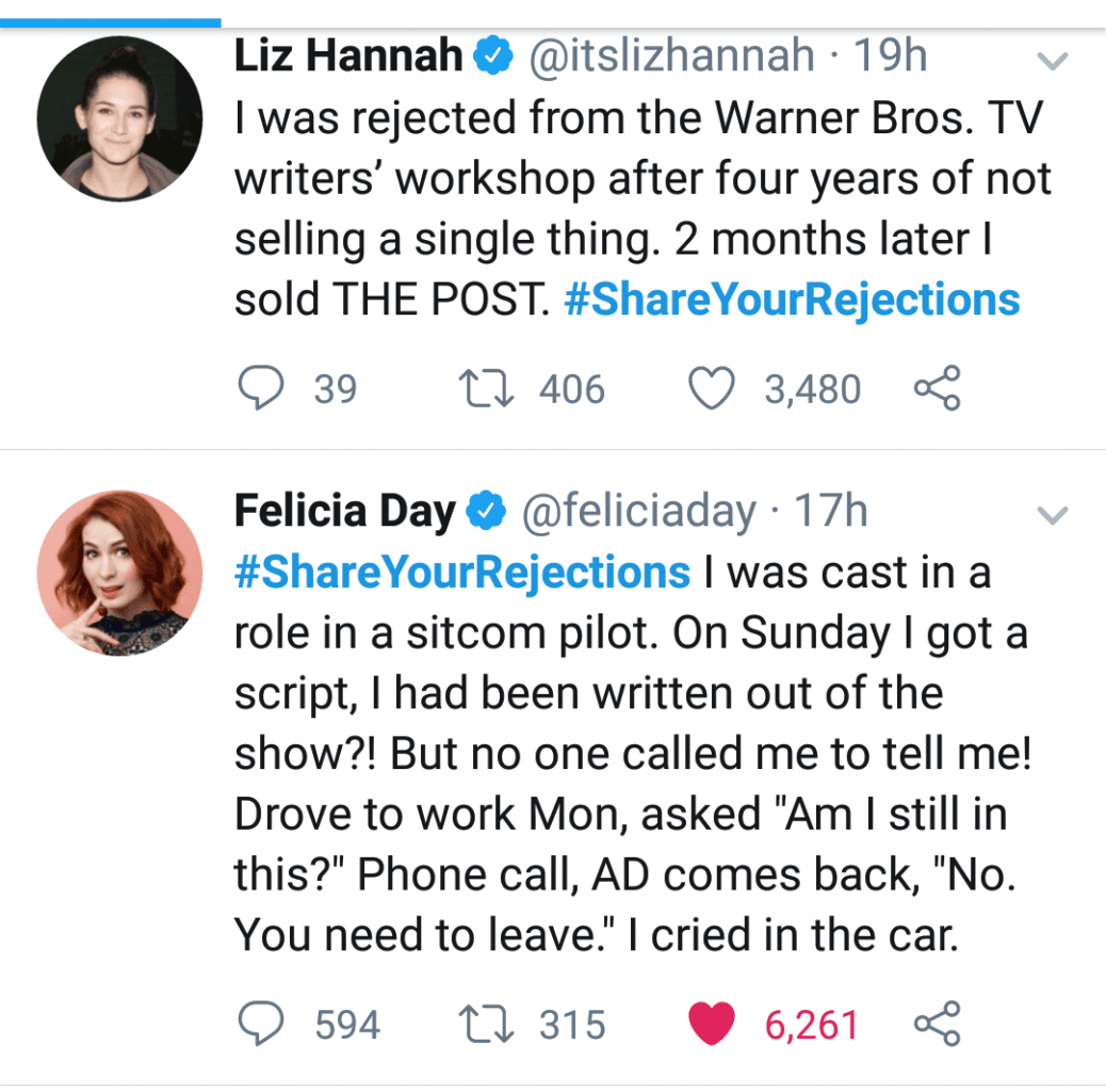 Share Your Rejections What Are Your Most Memorable