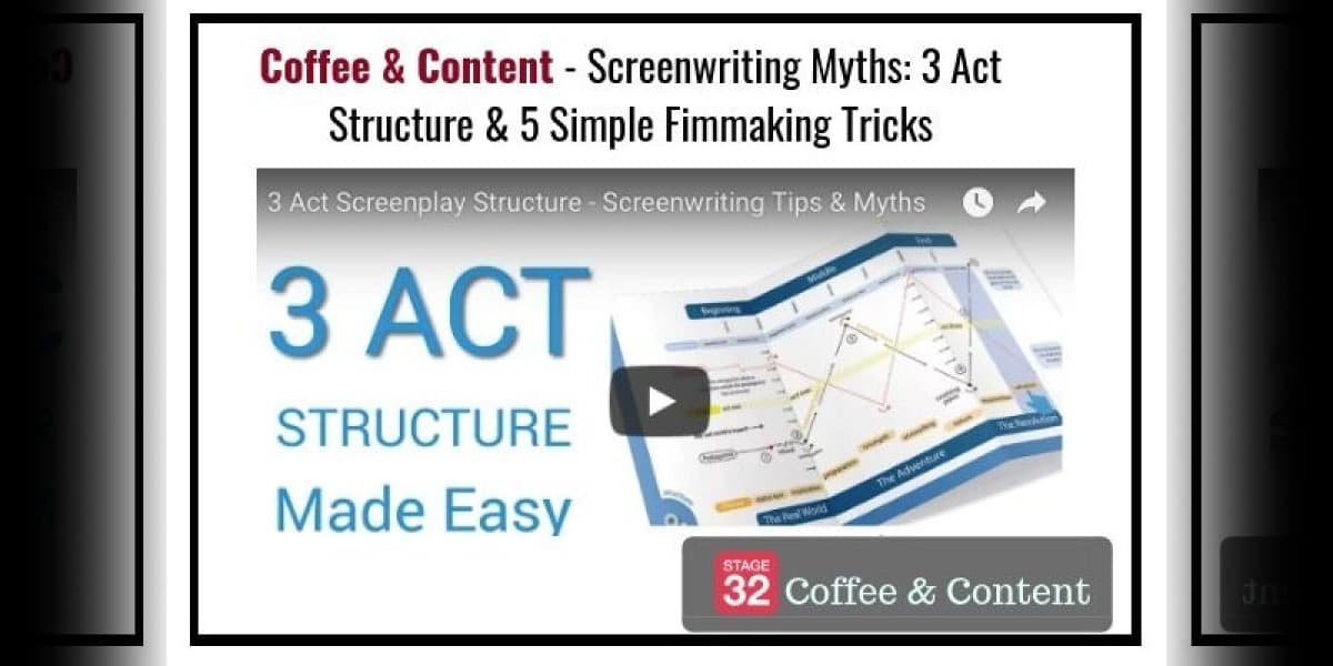 Coffee & Content - Screenwriting Myths: 3 Act Structure & 5 Simple Filmmaking Tricks
