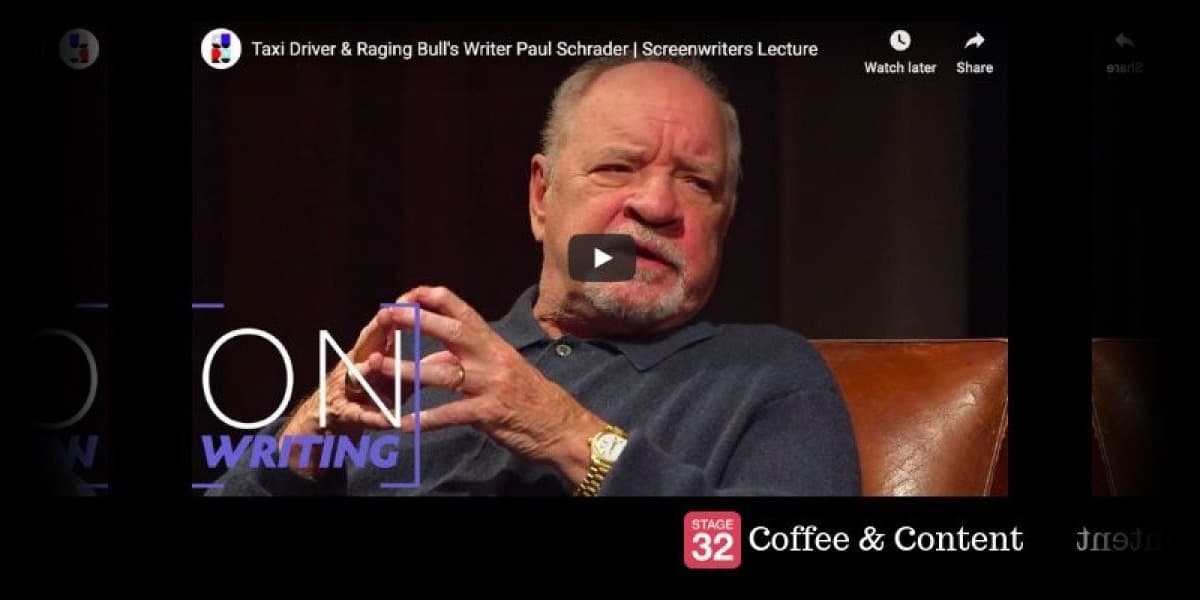 Coffee & Content - Paul Schrader's Screenwriting Lecture & 7 Simple and Beautiful Editing Tips