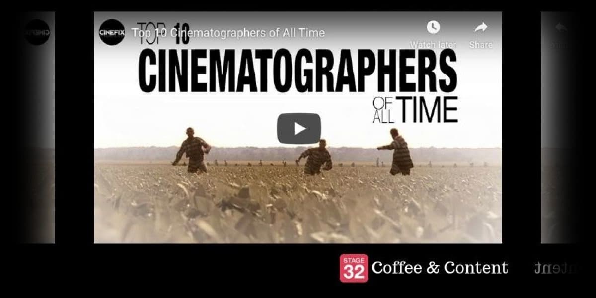 Coffee & Content - What it Takes To Edit Big TV Shows & Top 10 Cinematographers of All Time