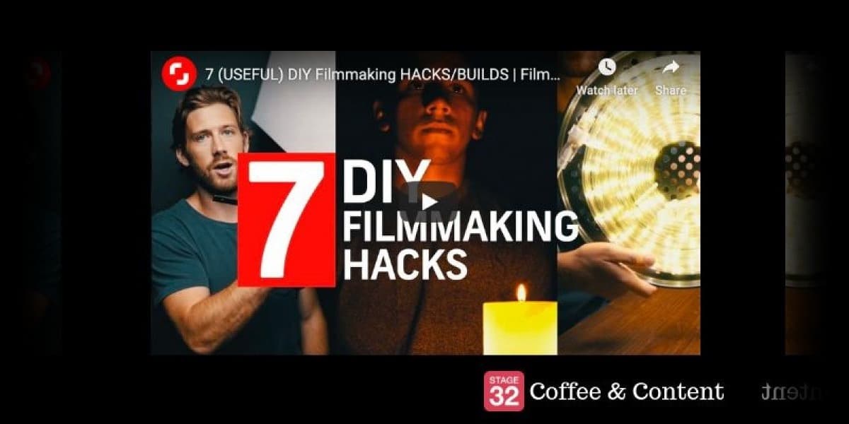 Coffee & Content - 7 (USEFUL) DIY Filmmaking HACKS/BUILDS & 5 Tips For Filming At NIGHT