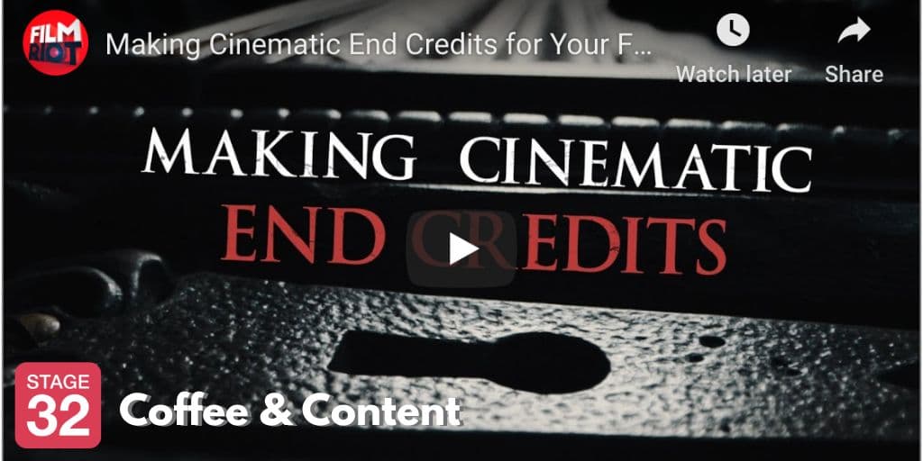 Coffee & Content - Nailing Cinematic End Credits & The Keys to a Great Story