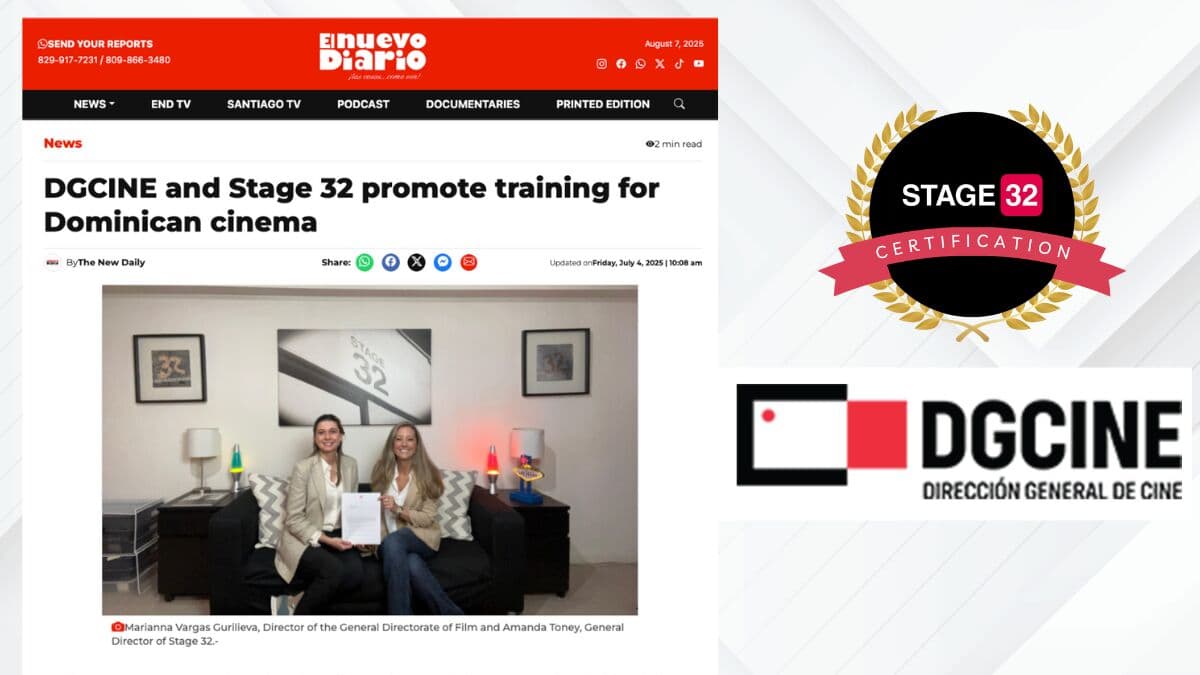 DGCINE Dominican Republic Partners with Stage 32 Certification!
