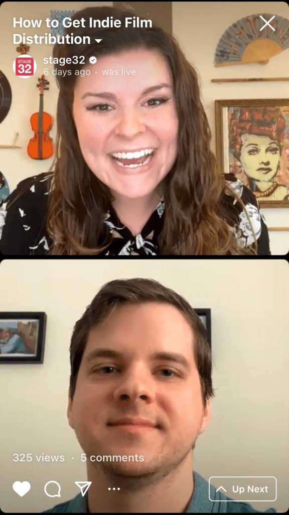 Instagram Live Series How to Get Indie Film Distribution Pursuing an Acting Career from Any Country