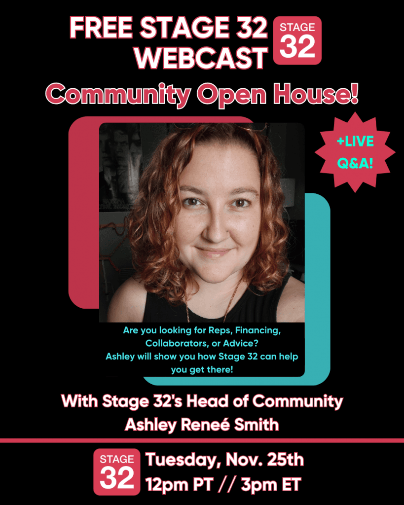 The Stage 32 Community Open House Returns This November and Youre Invited