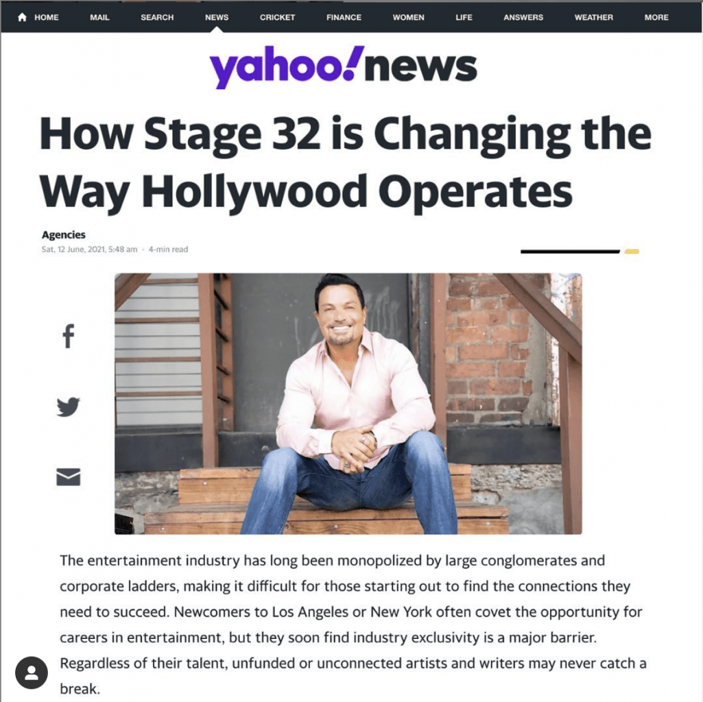 In the News How Stage 32 is Changing the Way Hollywood Operates