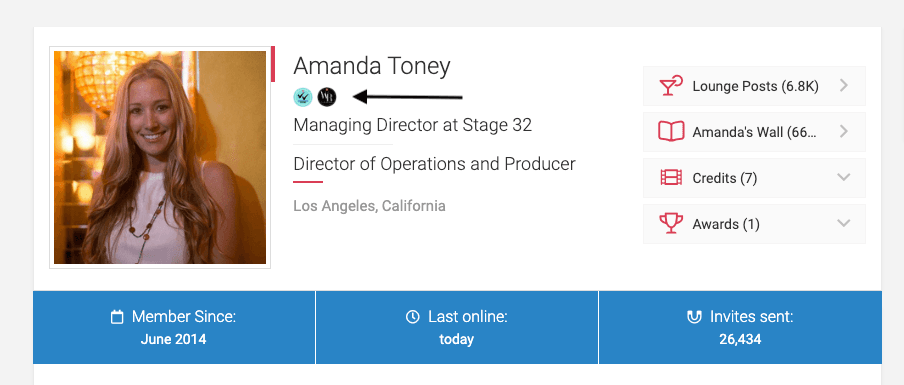 New Feature Stage 32 Writers Are Now Spotlighted With Unique Badges