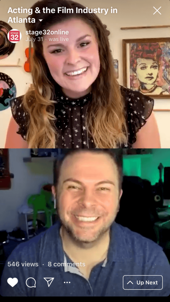 Instagram Live Series Acting in Atlanta  Casting An Actors Perspective