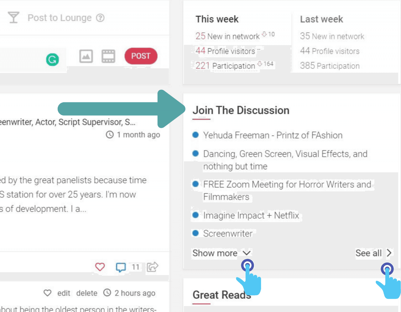 5 Ways to Explore Network in the Stage 32 Lounges