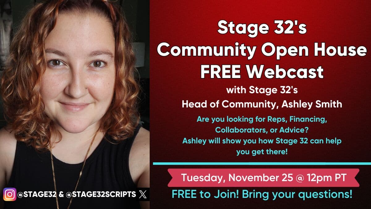 The Stage 32 Community Open House Returns This November — and You’re Invited!